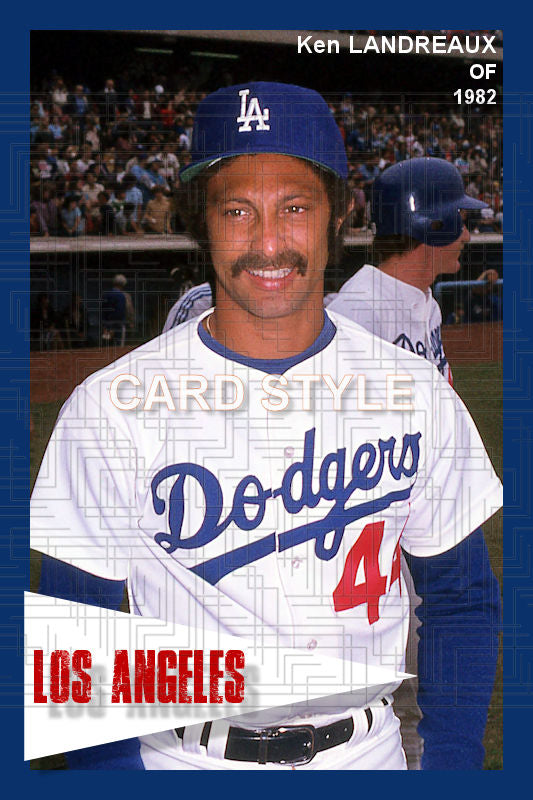Ken Landreaux - 1982 Los Angeles Dodgers - choose a size & style