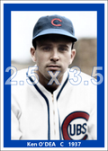 Ken O'Dea - 1937 Chicago Cubs - choose a size & style
