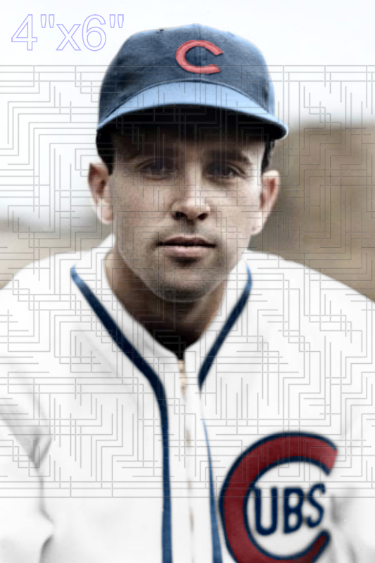 Ken O'Dea - 1937 Chicago Cubs - choose a size & style