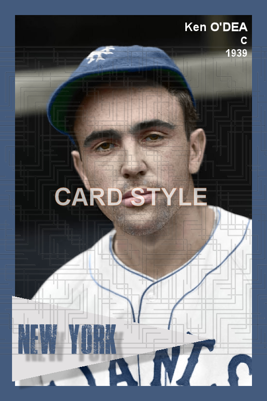 Ken O'Dea - 1939 New York Giants - choose a size & style