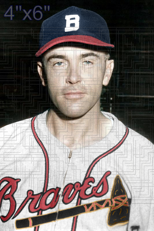Ken O'Dea - 1946 Boston Braves - choose a size & style