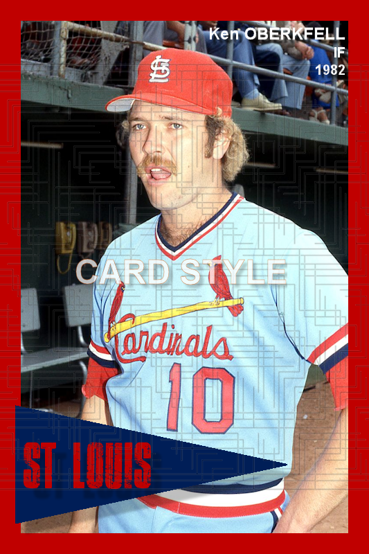 Ken Oberkfell - 1982 St. Louis Cardinals - choose a size & style