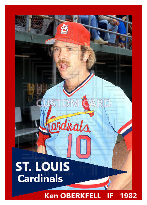 Ken Oberkfell - 1982 St. Louis Cardinals - choose a size & style