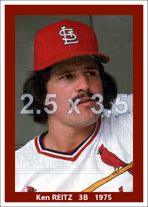 Ken Reitz - 1975 St. Louis Cardinals - choose a size & style