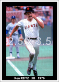 Ken Reitz - 1976 San Francisco Giants - choose a size & style