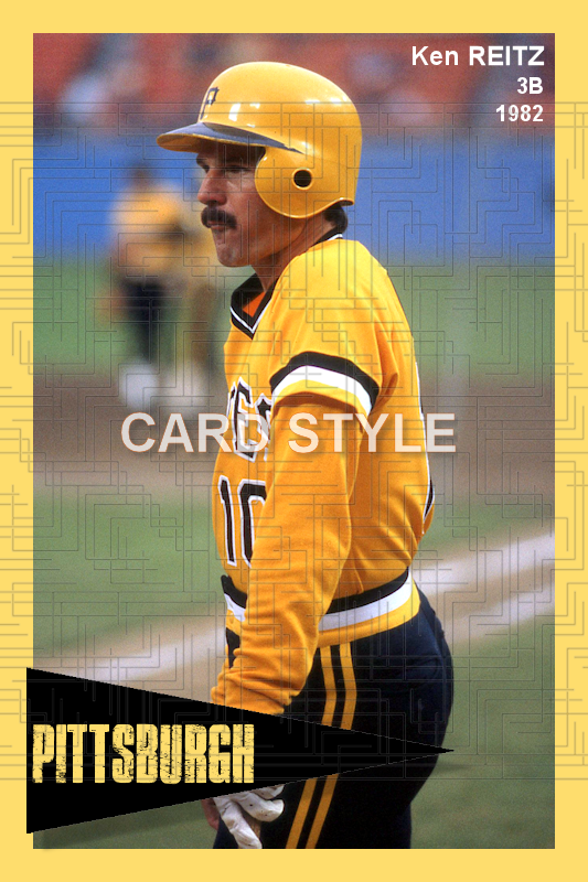 Ken Reitz - 1982 Pittsburgh Pirates - choose a size & style