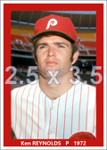 Ken Reynolds - 1972 Philadelphia Phillies - choose a size & style