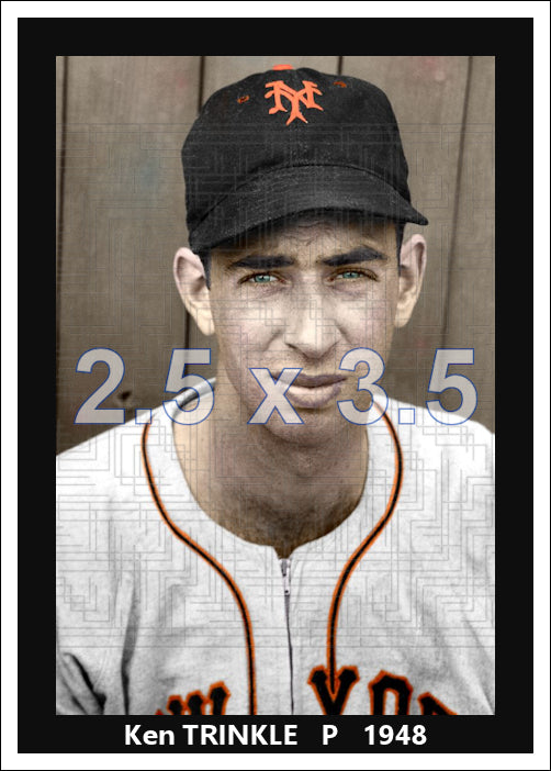 Ken Trinkle - 1948 New York Giants - choose a size & style