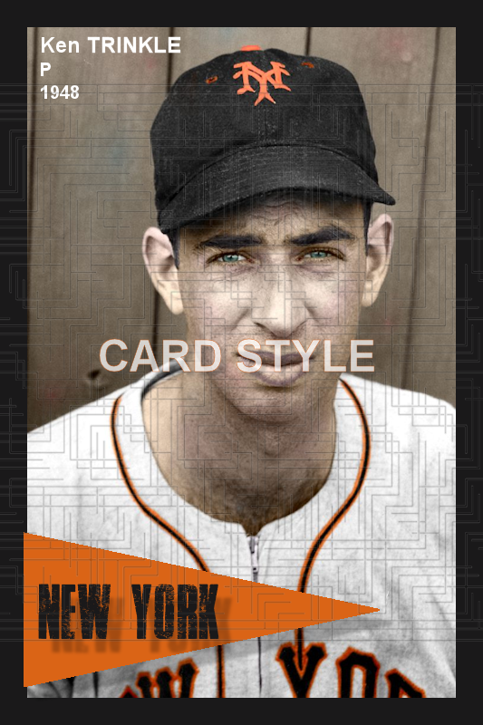 Ken Trinkle - 1948 New York Giants - choose a size & style