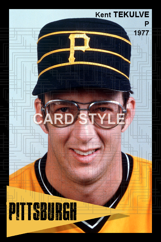 Kent Tekulve - 1977 Pittsburgh Pirates - choose a size & style