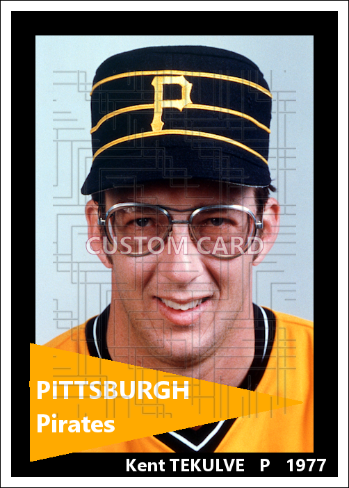 Kent Tekulve - 1977 Pittsburgh Pirates - choose a size & style