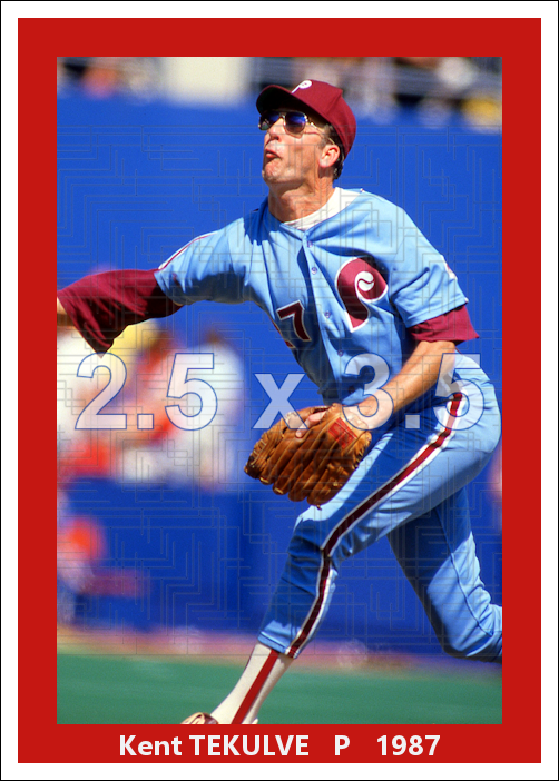 Kent Tekulve - 1987 Philadelphia Phillies - choose a size & style