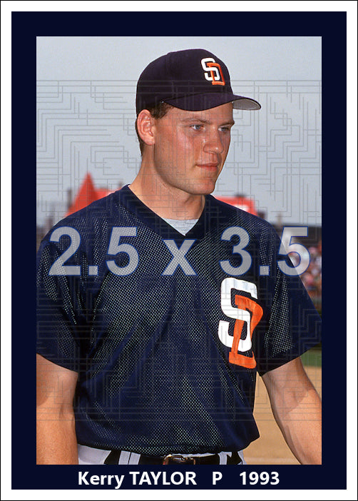 Kerry Taylor - 1993 San Diego Padres - choose a size & style