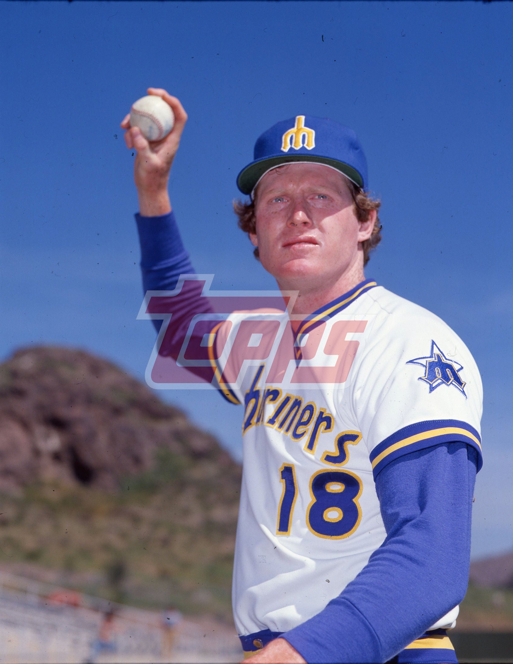 Kevin Pasley - 1978 Seattle Mariners - original ToppsVault medium format color transparency
