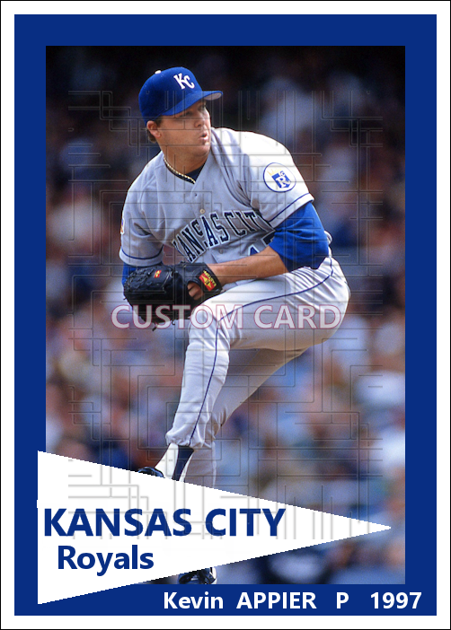 Kevin Appier - 1997 Kansas City Royals - choose a size & style