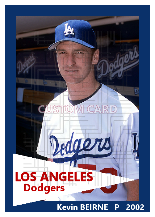 Kevin Beirne - 2002 Los Angeles Dodgers - choose a size & style