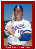 Kevin Buckley - 1984 Texas Rangers - choose a size & style