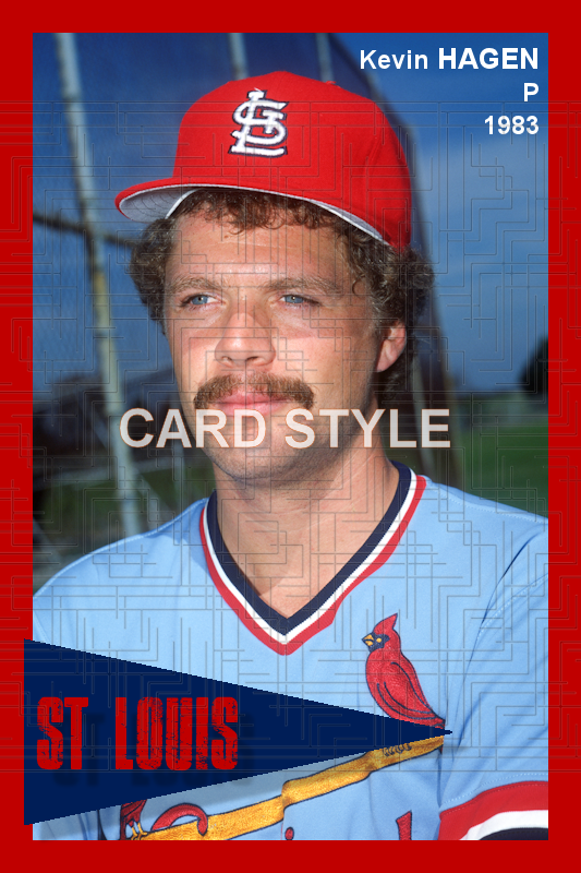 Kevin Hagen - 1983 St. Louis Cardinals - choose a size & style