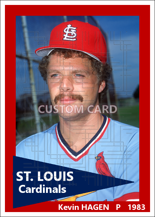Kevin Hagen - 1983 St. Louis Cardinals - choose a size & style