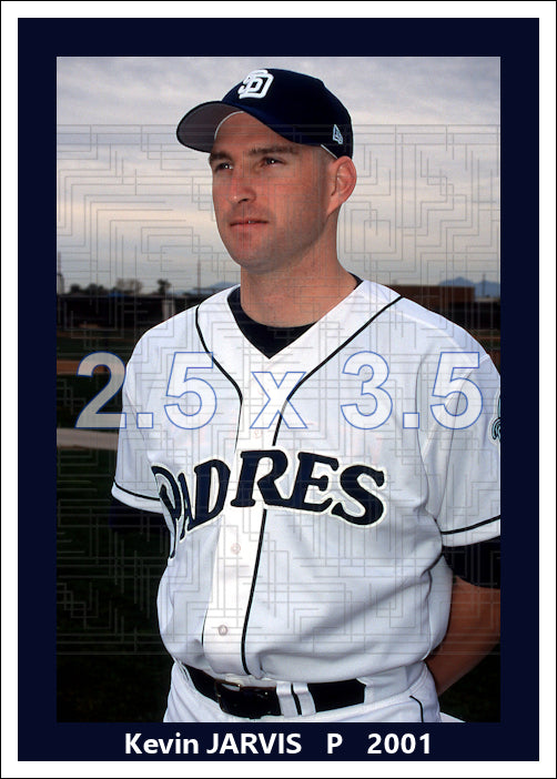 Kevin Jarvis - 2001 San Diego Padres - choose a size & style