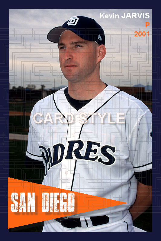 Kevin Jarvis - 2001 San Diego Padres - choose a size & style
