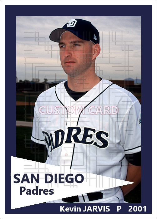 Kevin Jarvis - 2001 San Diego Padres - choose a size & style