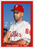 Kevin Jordan - 1994 Philadelphia Phillies spring training - choose a size & style