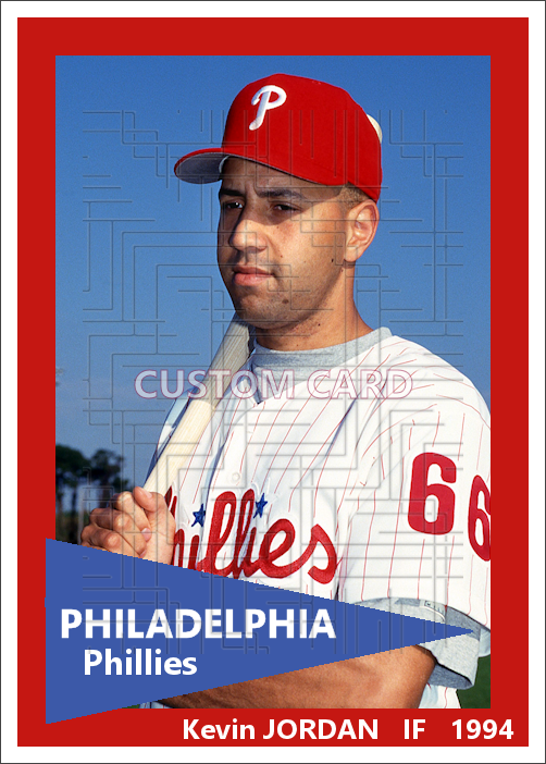 Kevin Jordan - 1994 Philadelphia Phillies spring training - choose a size & style