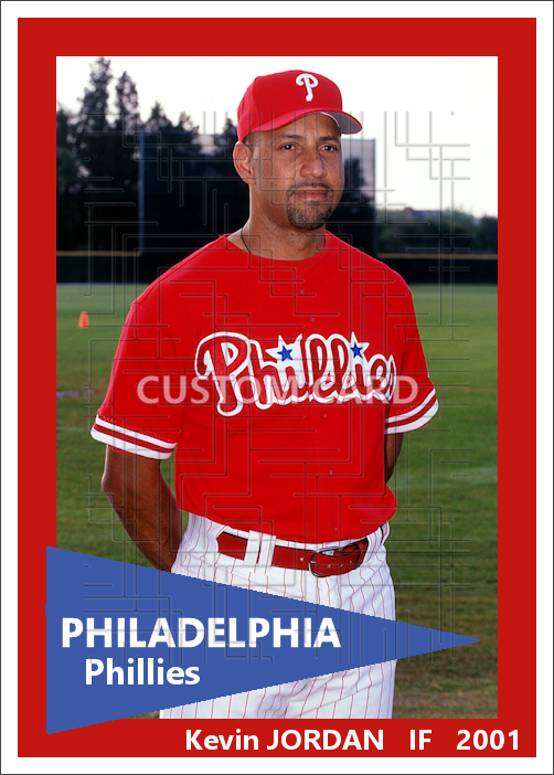 Kevin Jordan - 2001 Philadelphia Phillies - choose a size & style