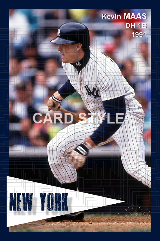 Kevin Maas - 1991 New York Yankees - choose a size & style