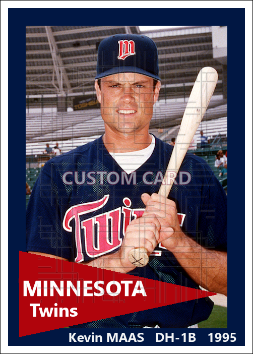 Kevin Maas - 1995 Minnesota Twins - choose a size & style