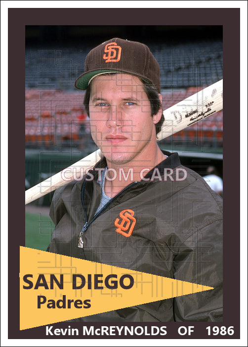 Kevin McReynolds - 1986 San Diego Padres - choose a size & style