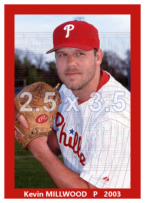 Kevin Millwood - 2003 Philadelphia Phillies - pose B - choose a size & style