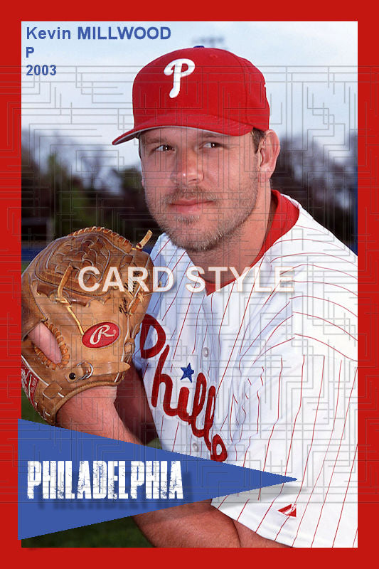 Kevin Millwood - 2003 Philadelphia Phillies - pose B - choose a size & style