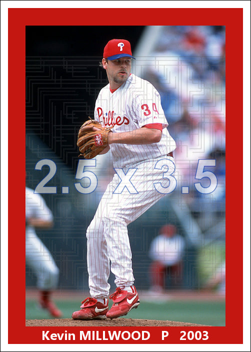Kevin Millwood - 2003 Philadelphia Phillies - pose A - choose a size & style