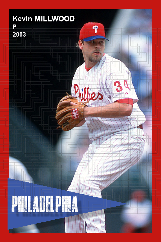 Kevin Millwood - 2003 Philadelphia Phillies - pose A - choose a size & style