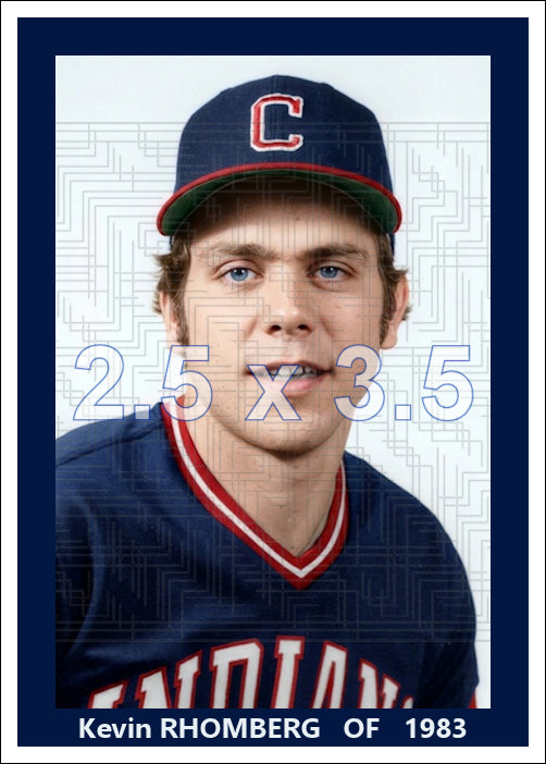 Kevin Rhomberg - 1983 Cleveland Indians - choose a size & style