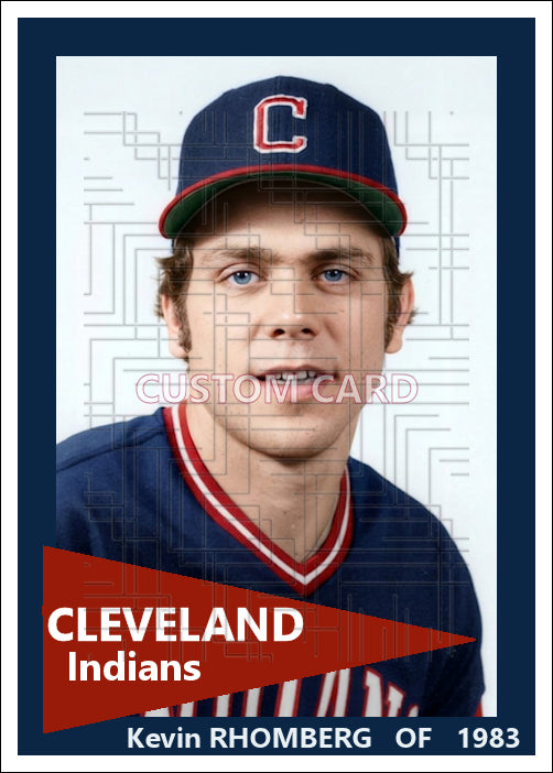 Kevin Rhomberg - 1983 Cleveland Indians - choose a size & style