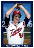 Kevin Stanfield - 1979 Minnesota Twins - choose a size & style