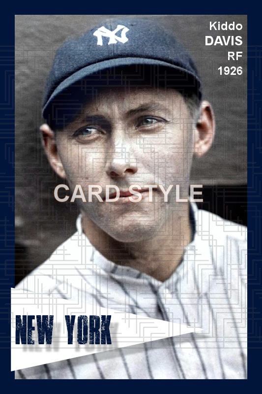 Kiddo Davis - 1926 New York Yankees - choose a size & style