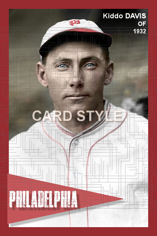 Kiddo Davis - 1932 Philadelphia Phillies - choose a size & style
