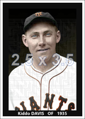 Kiddo Davis - 1935 New York Giants - choose a size & style