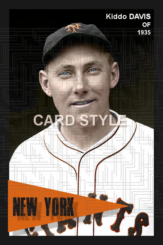 Kiddo Davis - 1935 New York Giants - choose a size & style