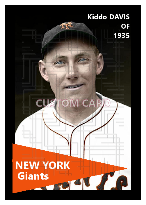 Kiddo Davis - 1935 New York Giants - choose a size & style