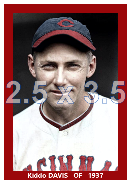 Kiddo Davis - 1937 Cincinnati Reds - choose a size & style