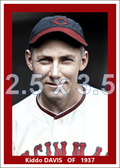 Kiddo Davis - 1937 Cincinnati Reds - choose a size & style