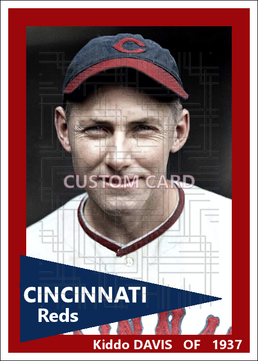 Kiddo Davis - 1937 Cincinnati Reds - choose a size & style
