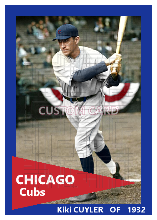 Kiki Cuyler - 1932 Chicago Cubs - choose a size & style