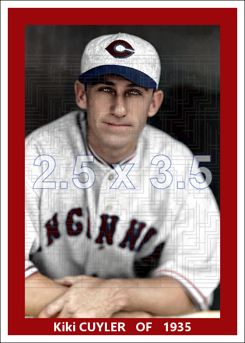 Kiki Cuyler - 1935 Cincinnati Reds - choose a size & style