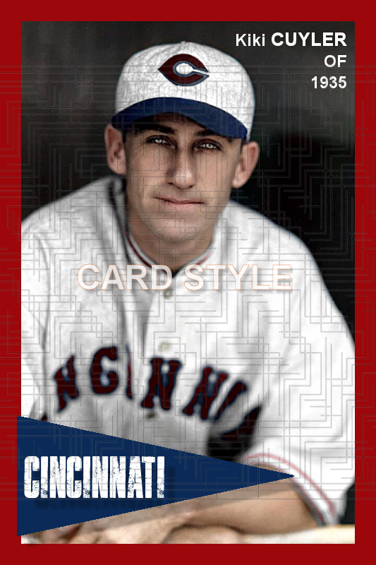 Kiki Cuyler - 1935 Cincinnati Reds - choose a size & style